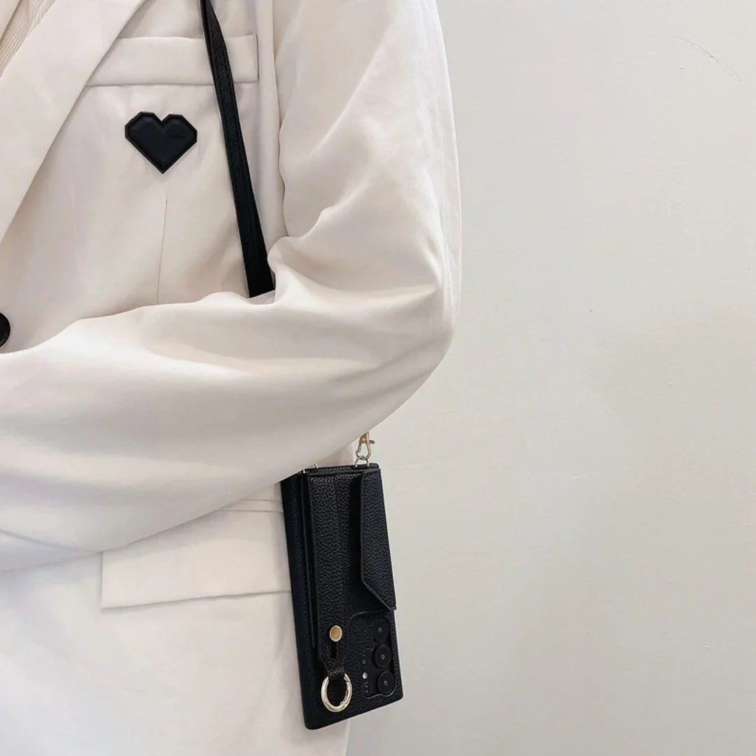 Urban Verve Crossbody Wrist Strap Wallet Phone Case - Samsung