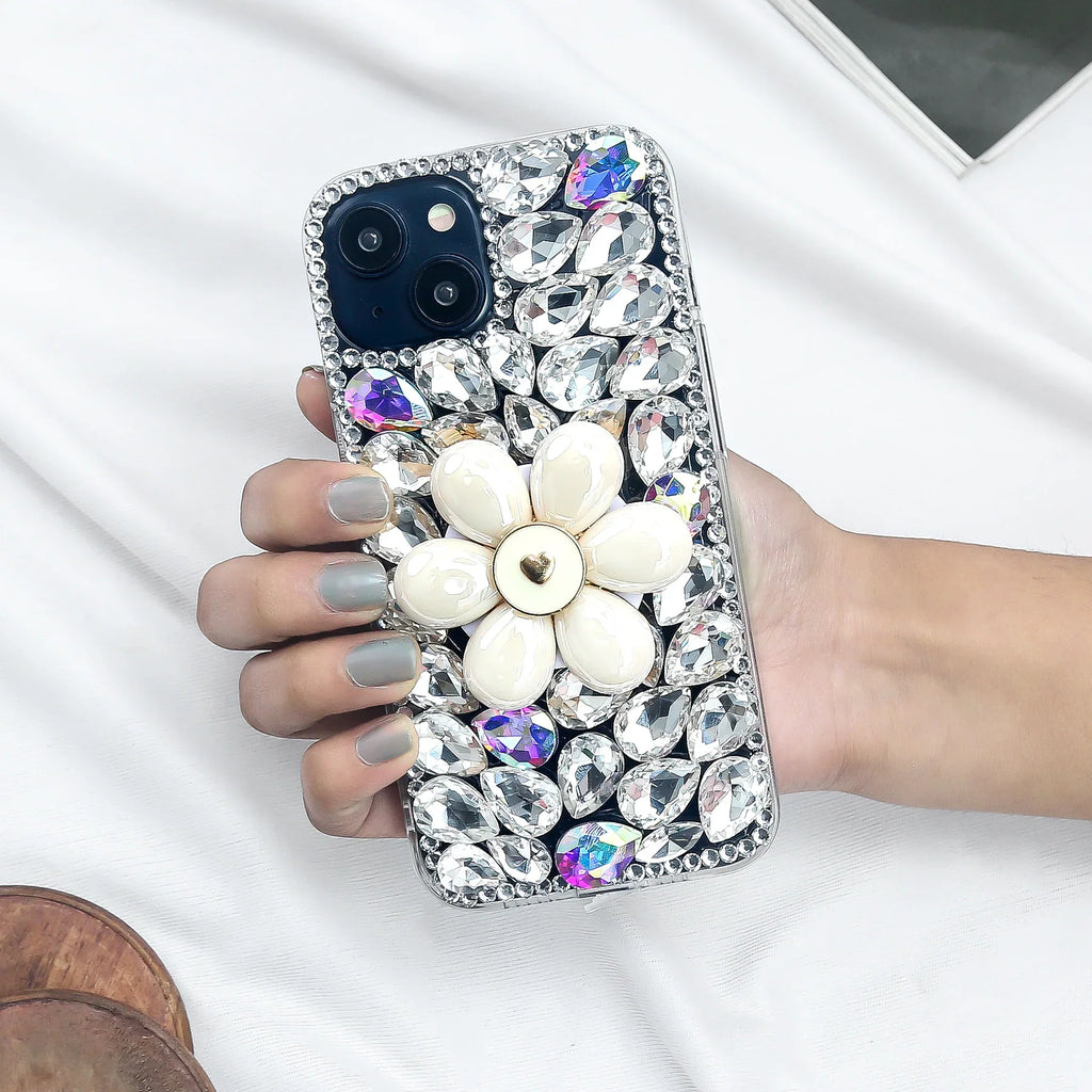 Diamond Petal Elegance Stand Phone Case