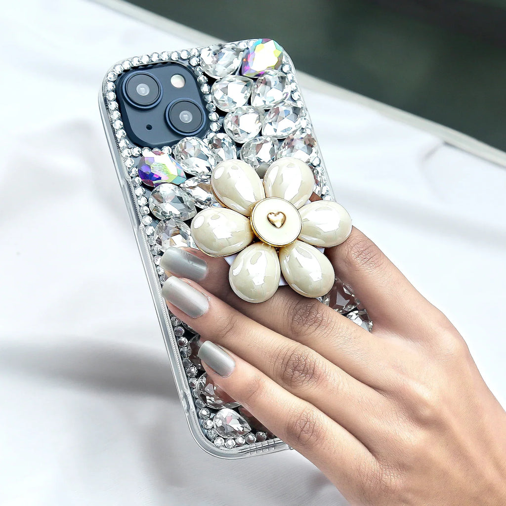 Diamond Petal Elegance Stand Phone Case