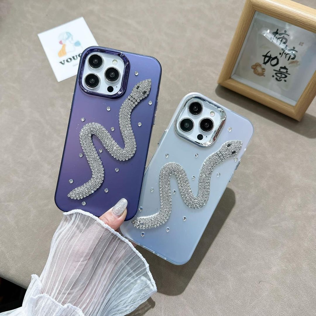 3D Diamondback Snake Phone Case