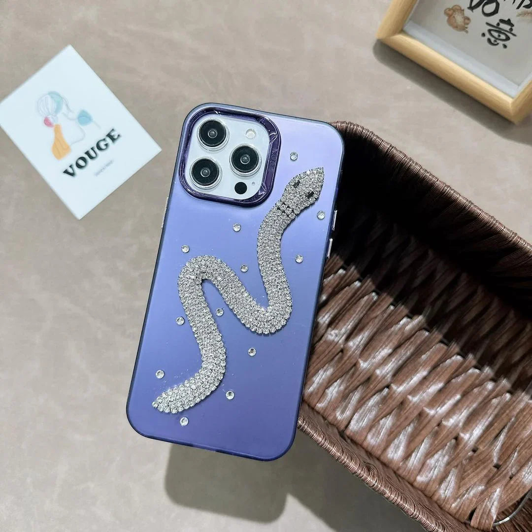 3D Diamondback Snake Phone Case