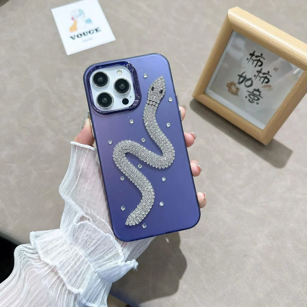 3D Diamondback Snake Phone Case