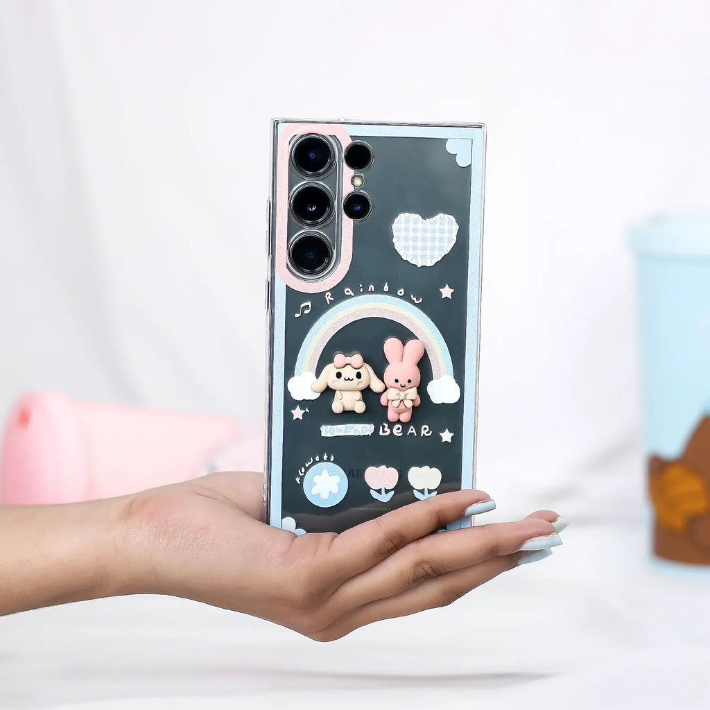 3D Bowknot Critter Phone Case - Samsung