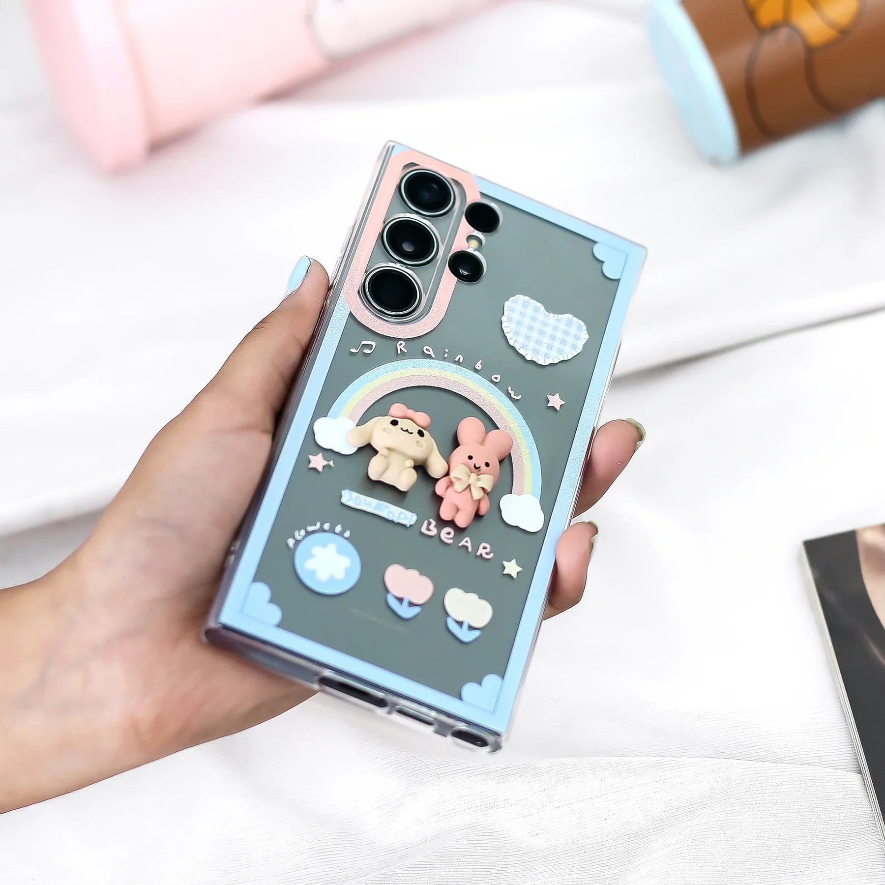 3D Bowknot Critter Phone Case - Samsung