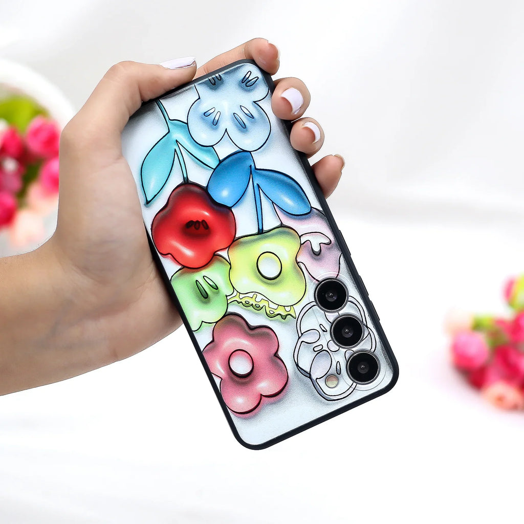 3D Printed Floral Sculpture Case - Samsung