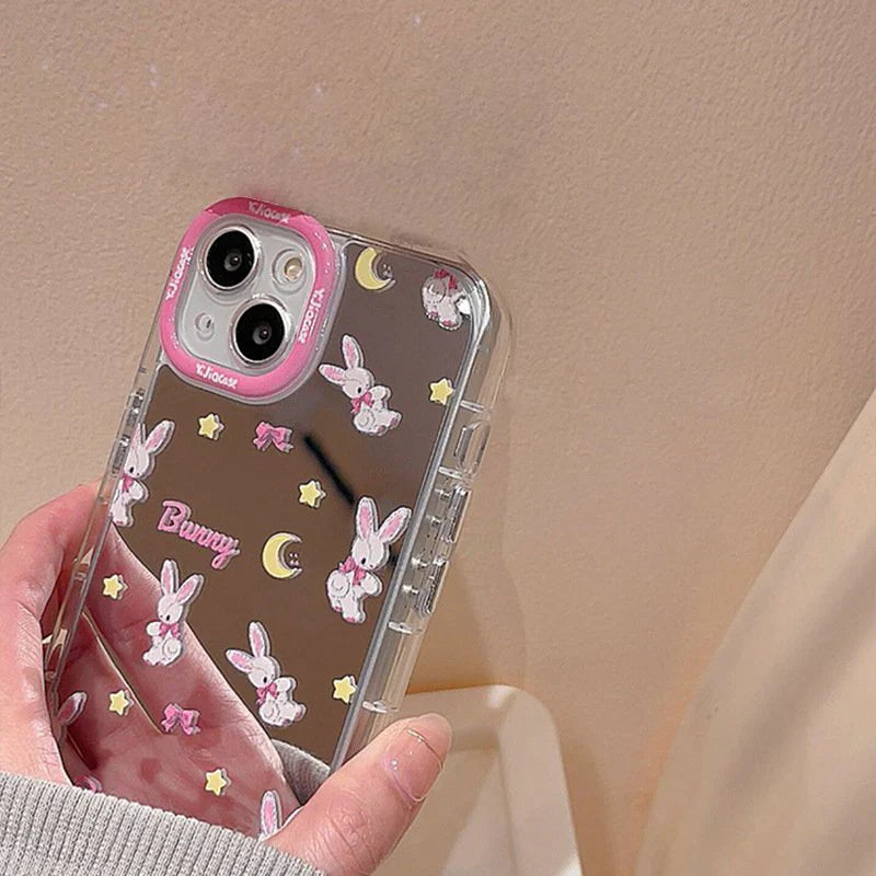 Adorable Bunny Cartoon Mirror Case