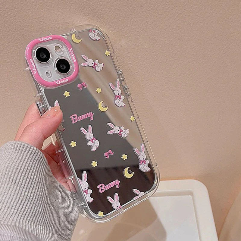 Adorable Bunny Cartoon Mirror Case