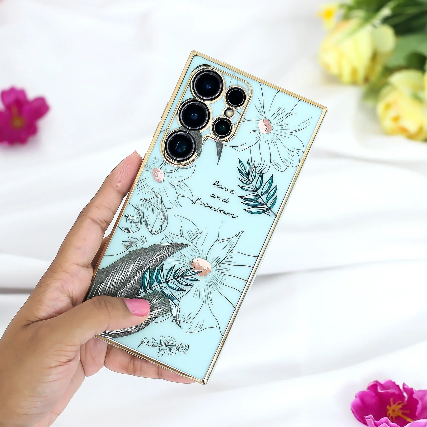 Chic Floral Fusion Bumper Case - Samsung