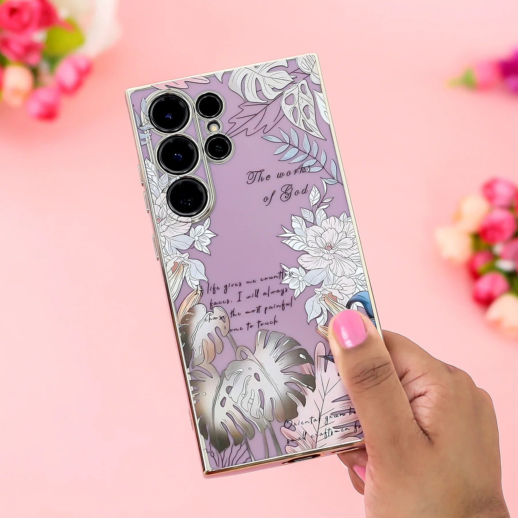 3D Floral Mirage Shield Case - Samsung