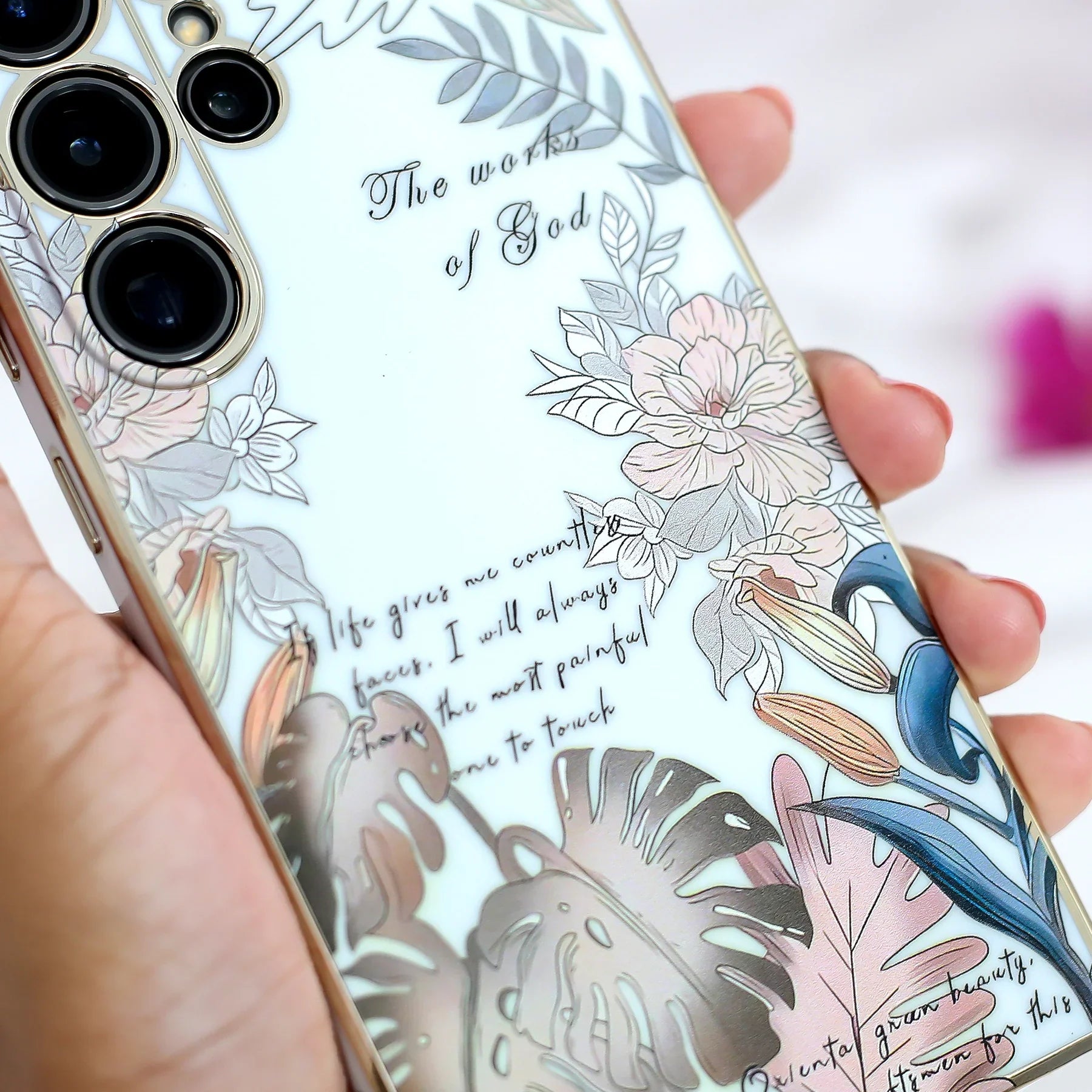 Chic Floral Fusion Bumper Case - Samsung