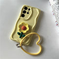 Heart Love Flower Case with Bracelet - Samsung