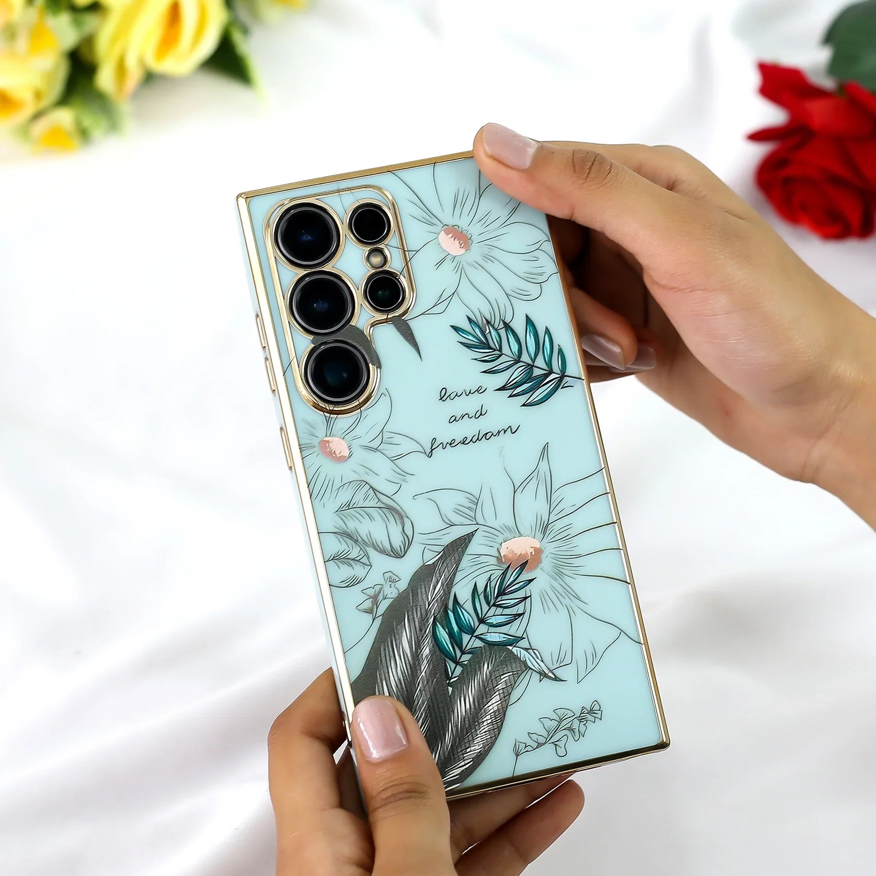 Chic Floral Fusion Bumper Case - Samsung