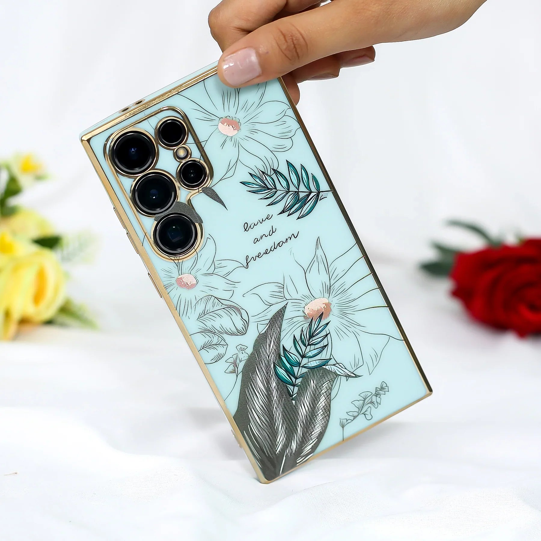 Chic Floral Fusion Bumper Case - Samsung