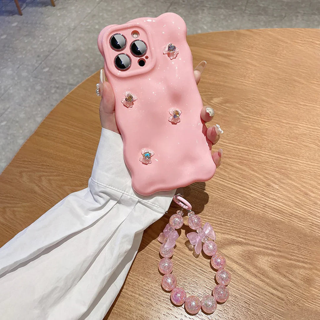 Bubble Bling Rhinestone Case with Bracelet