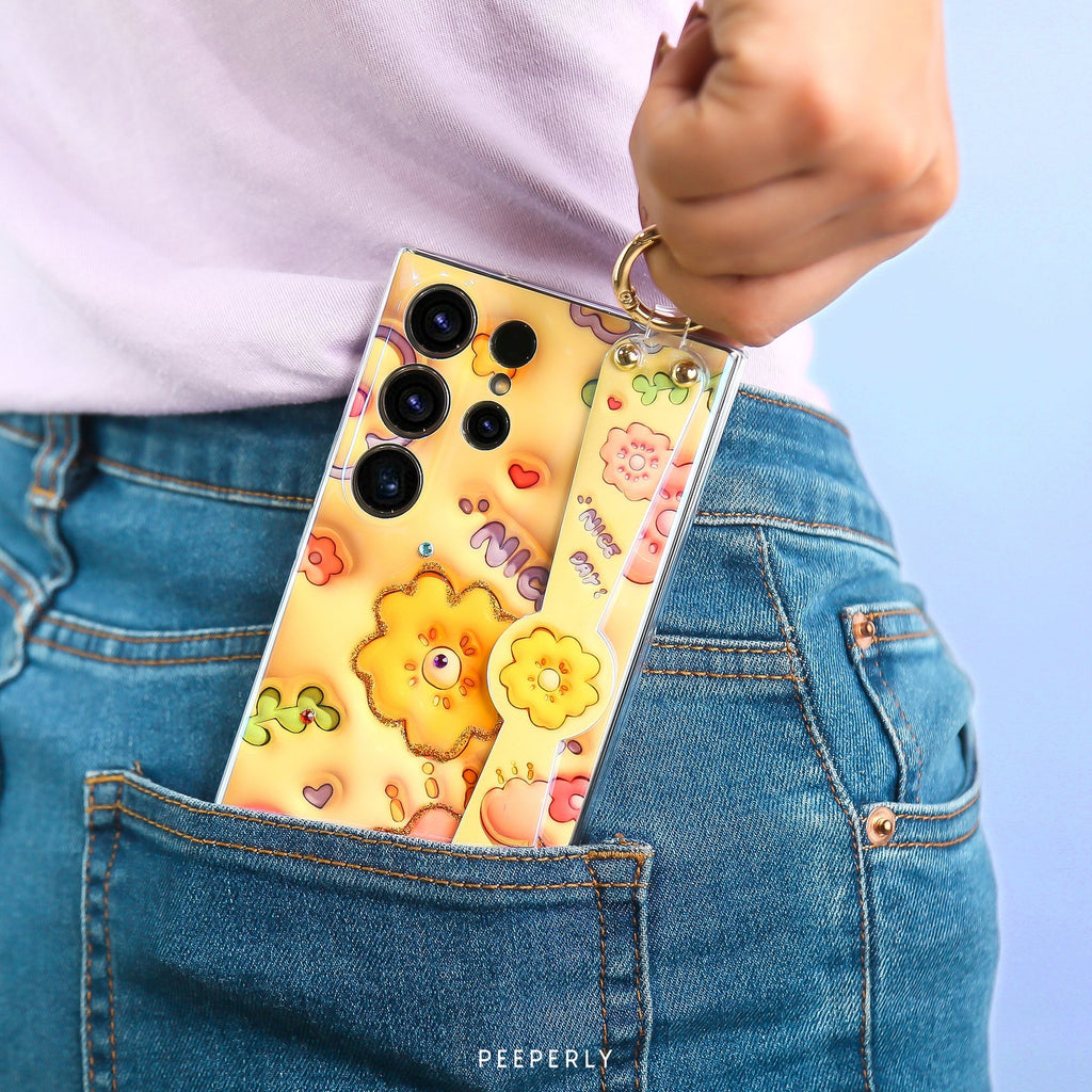 Vibrant Flower Shiny Phone Case - Samsung