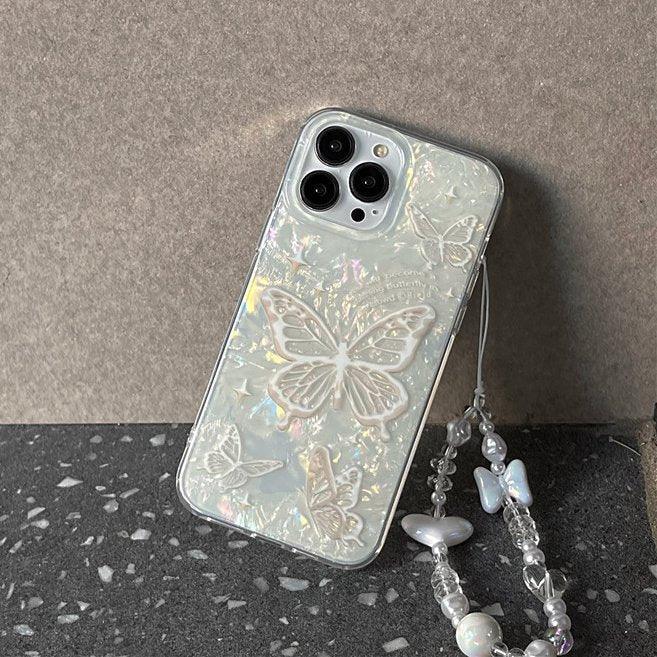 Chic Serene Graceful Butterfly Case with Charm