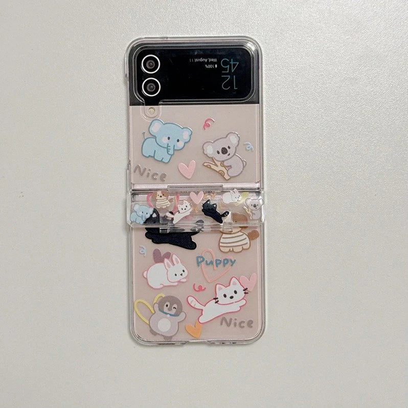 Adorable Animation Hinge Sleeve Case - Samsung