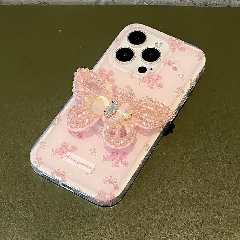 Blooming Diamond Butterfly Gripper Case