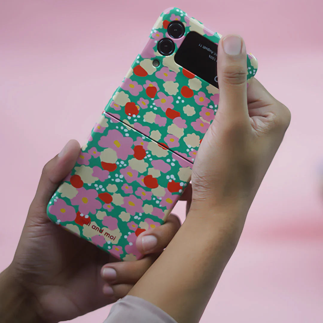 Bright Floral Blossom Burst Print Case - Samsung