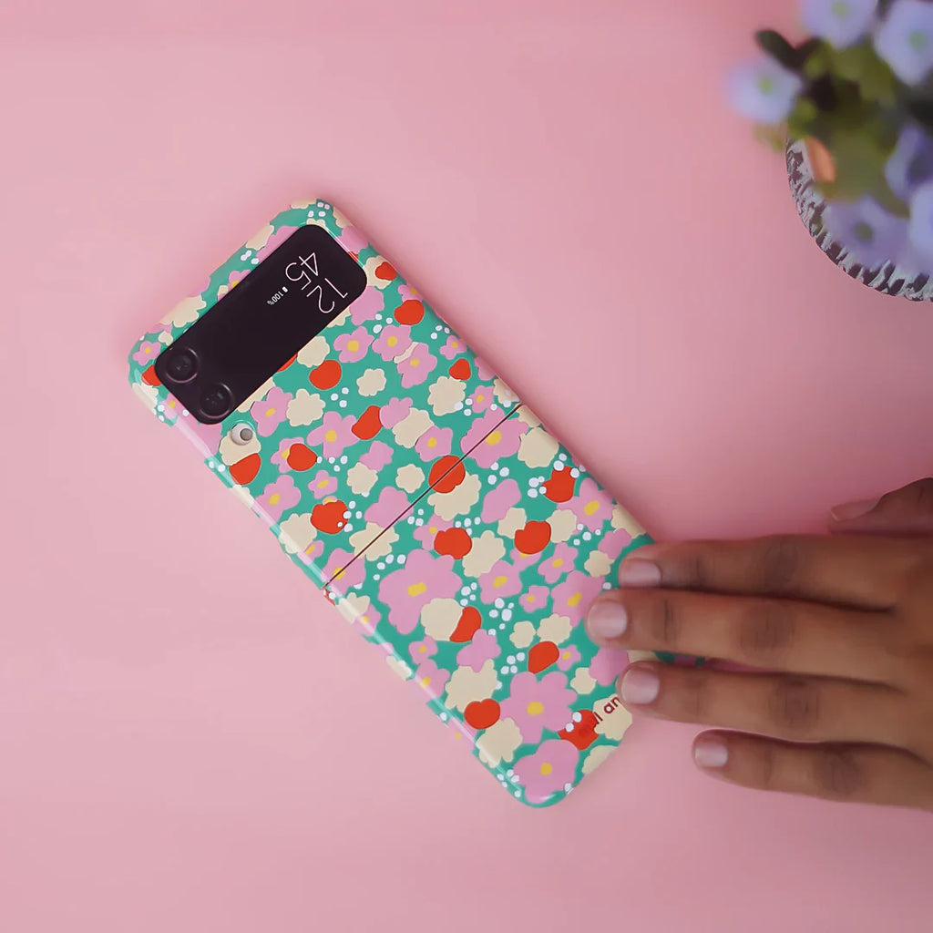 Bright Floral Blossom Burst Print Case - Samsung