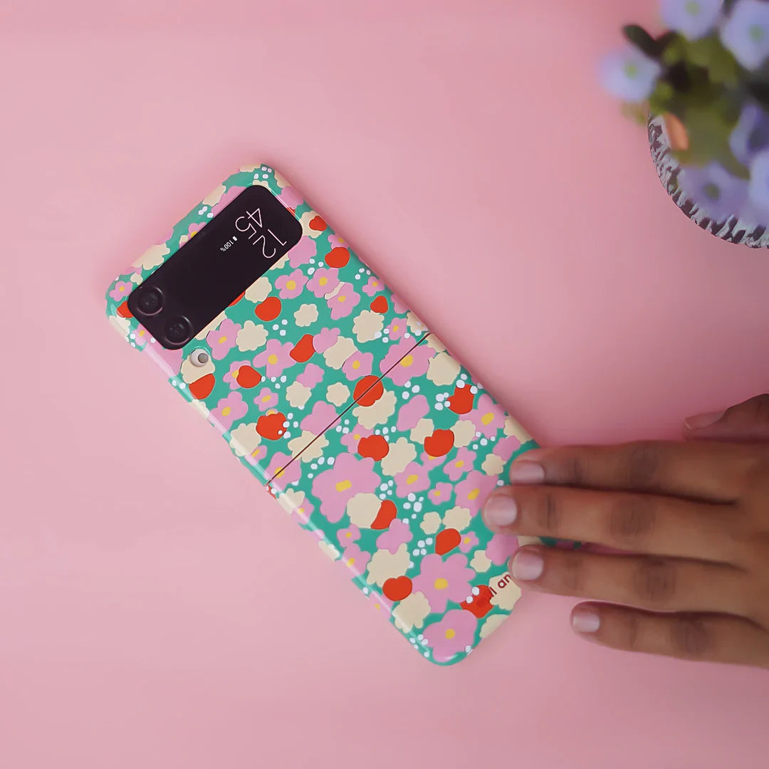 Bright Floral Blossom Burst Print Case - Samsung