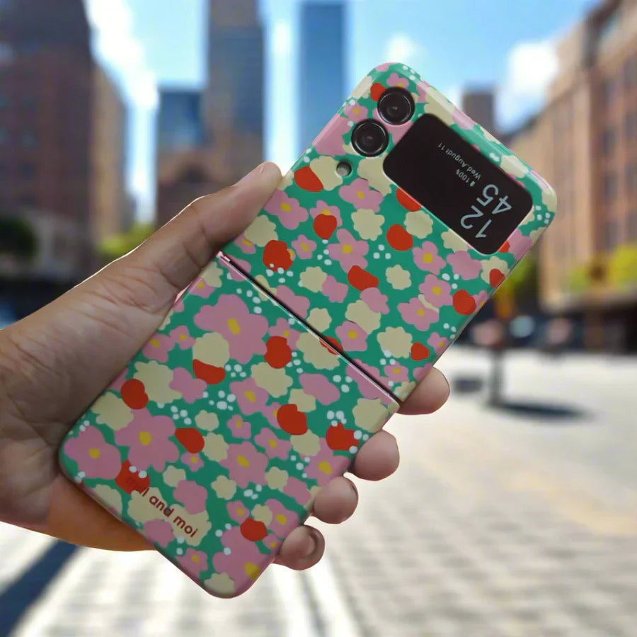 Bright Floral Blossom Burst Print Case - Samsung