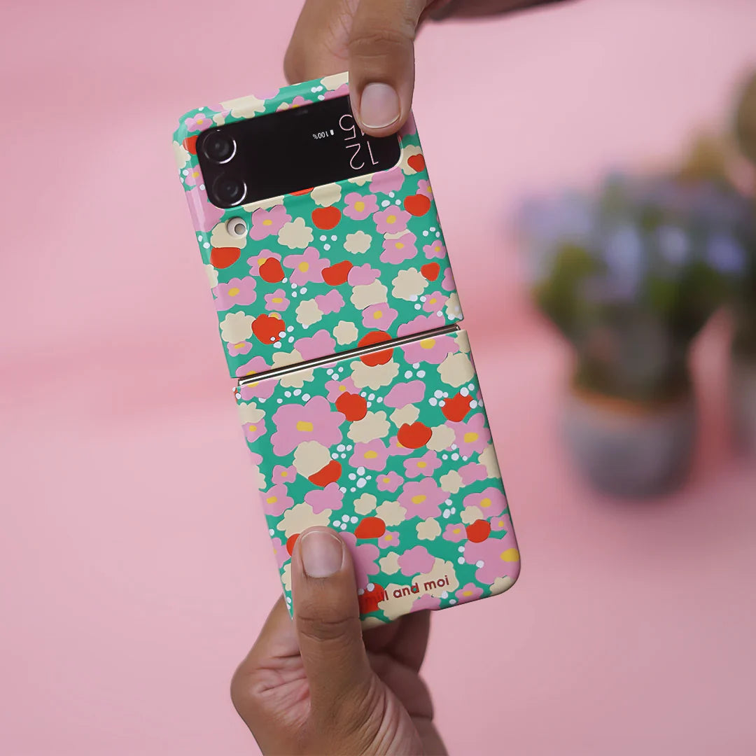 Bright Floral Blossom Burst Print Case - Samsung