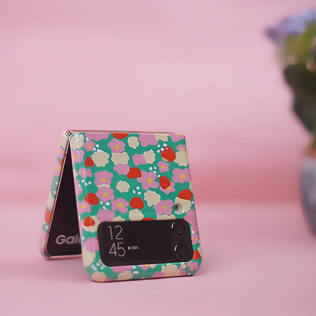 Bright Floral Blossom Burst Print Case - Samsung
