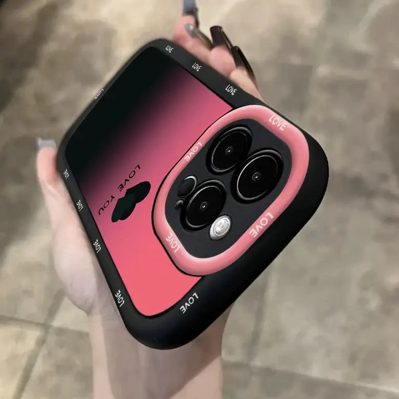 Gradient Ombre Love Heart Case