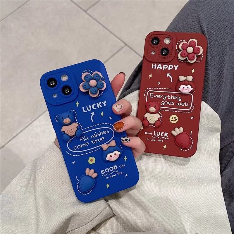 Cute 3D Cartoon Soft Rubber Flexible Silicone Back Cover Case