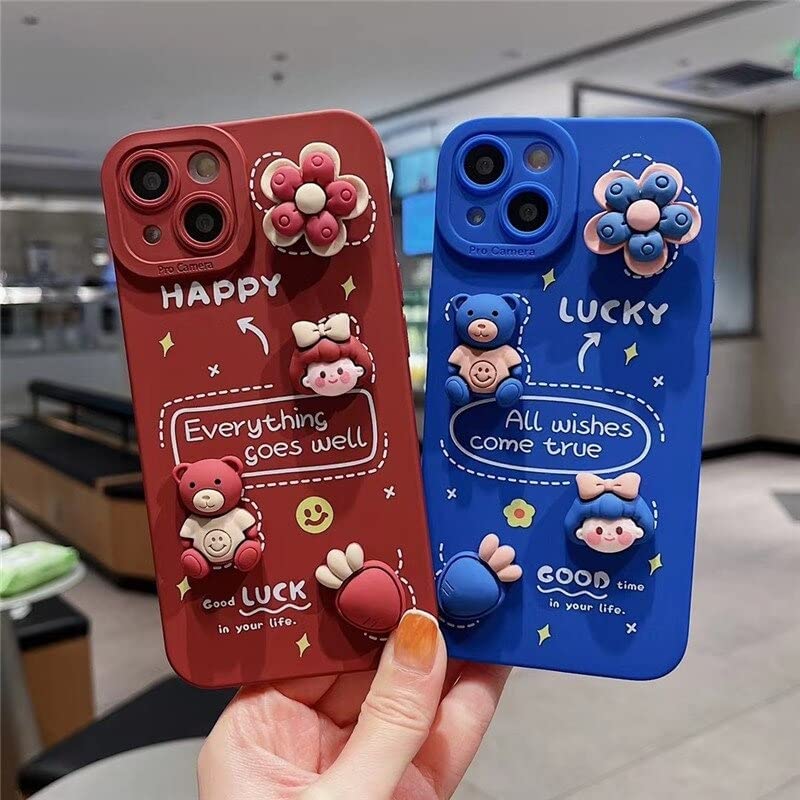 Cute 3D Cartoon Soft Rubber Flexible Silicone Back Cover Case