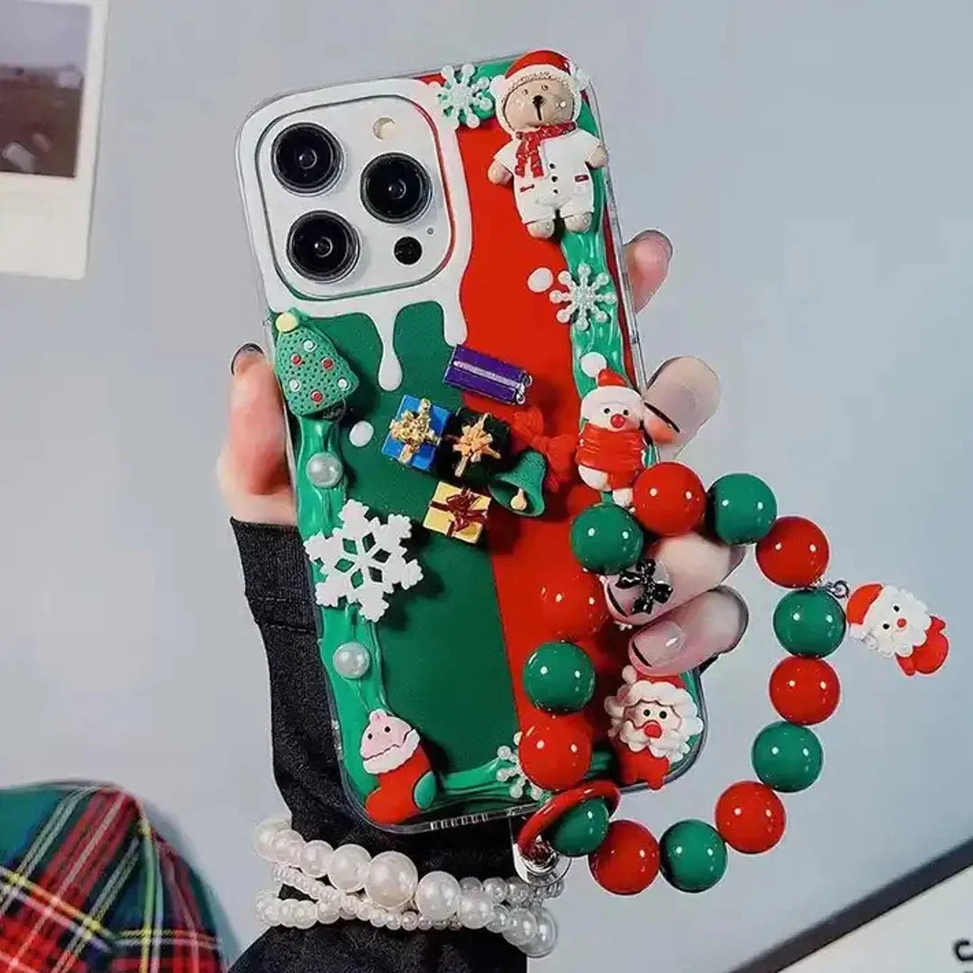 Jingle Joy Cartoon Case with Bracelet