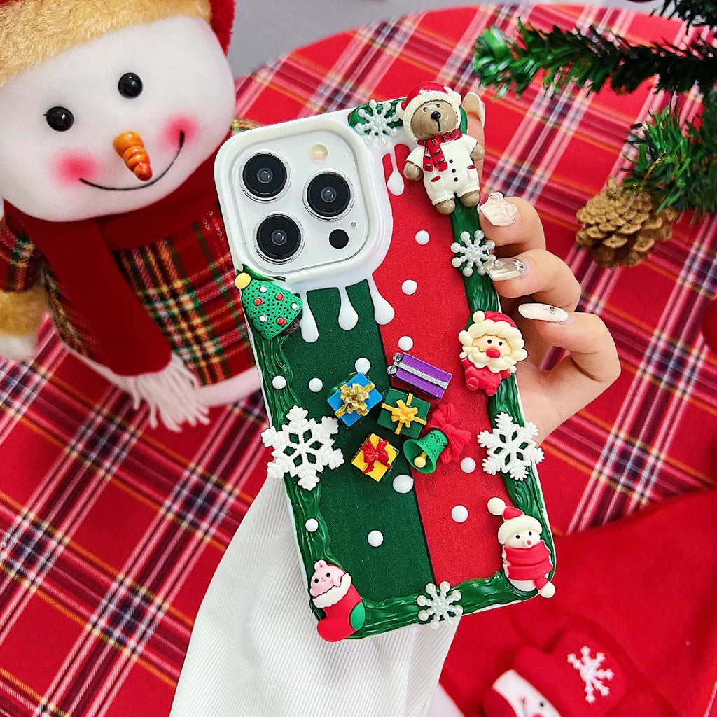Jingle Joy Cartoon Case with Bracelet