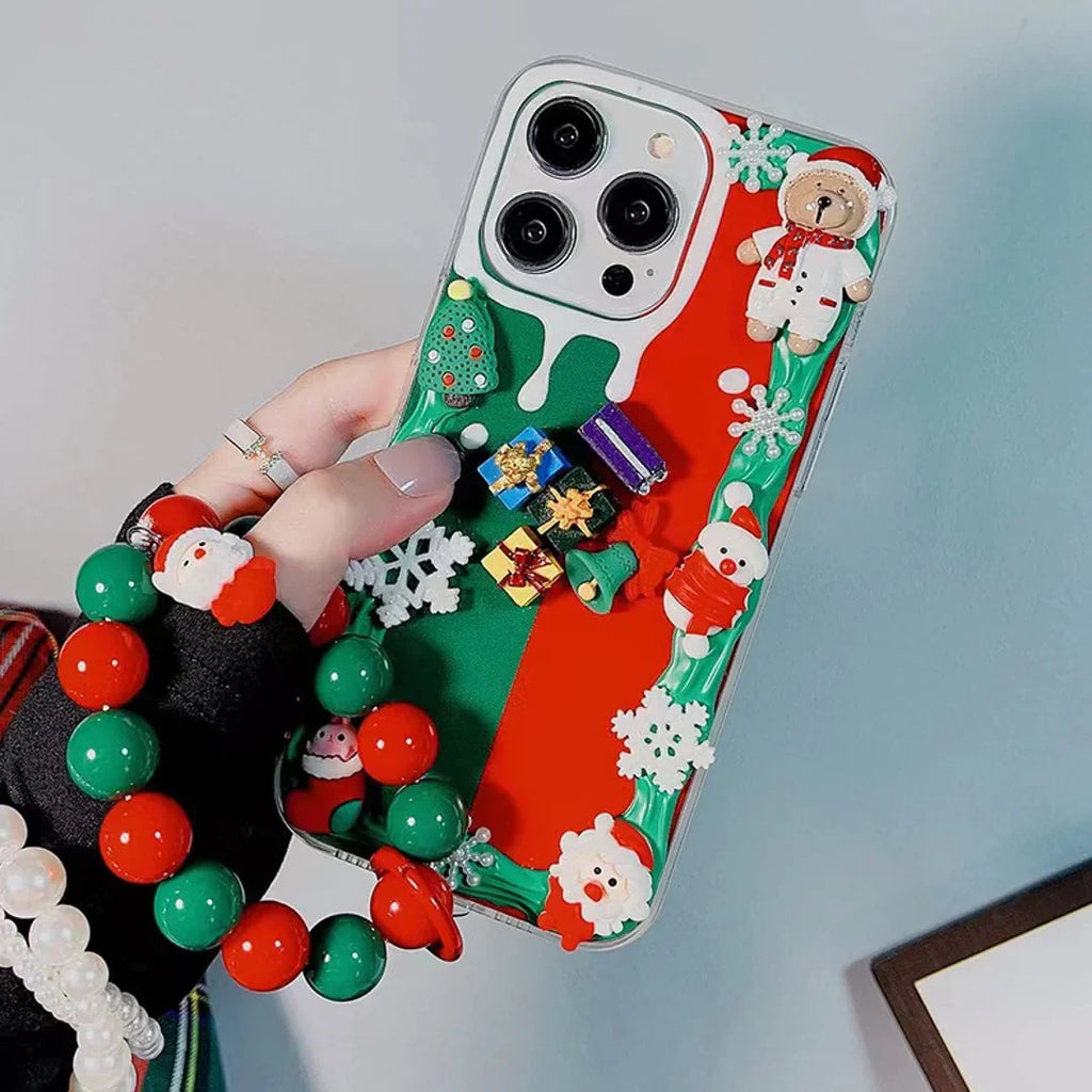 Jingle Joy Cartoon Case with Bracelet