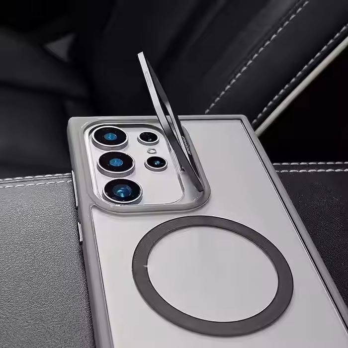 Premium Classy Camera Lens Flip Bracket Case - Samsung Series