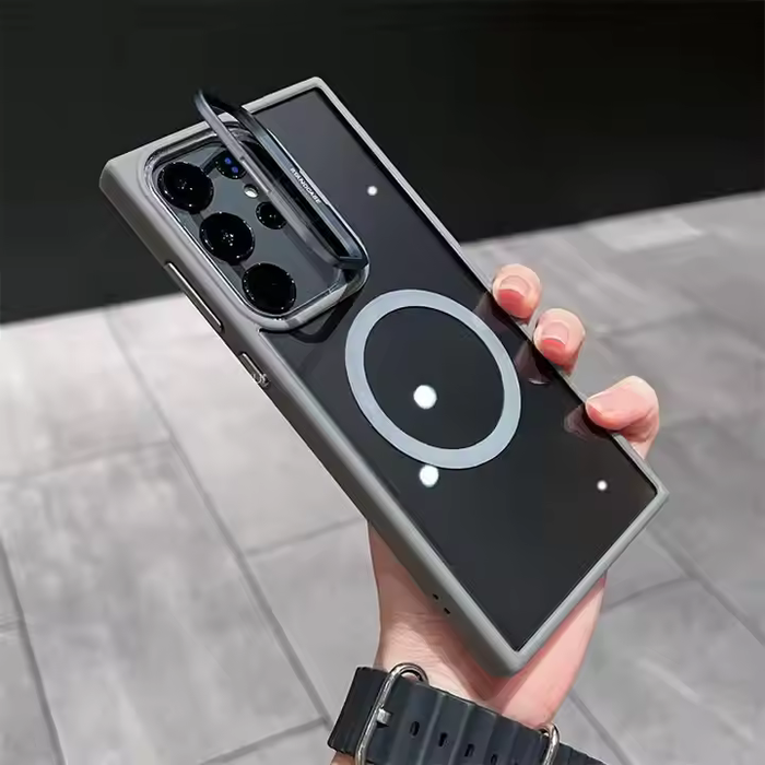 Premium Classy Camera Lens Flip Bracket Case - Samsung Series