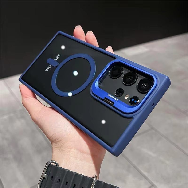 Premium Classy Camera Lens Flip Bracket Case - Samsung Series