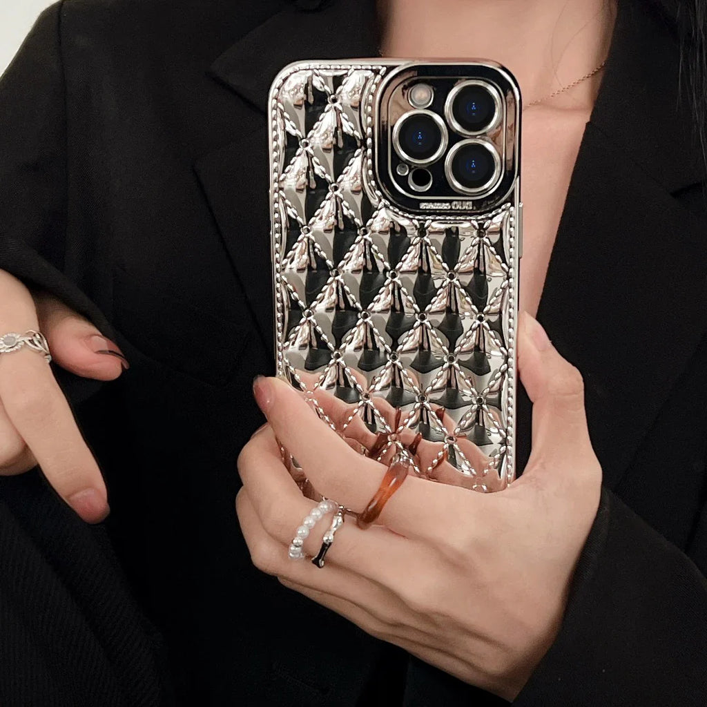 Argyle Embossed Pattern Case