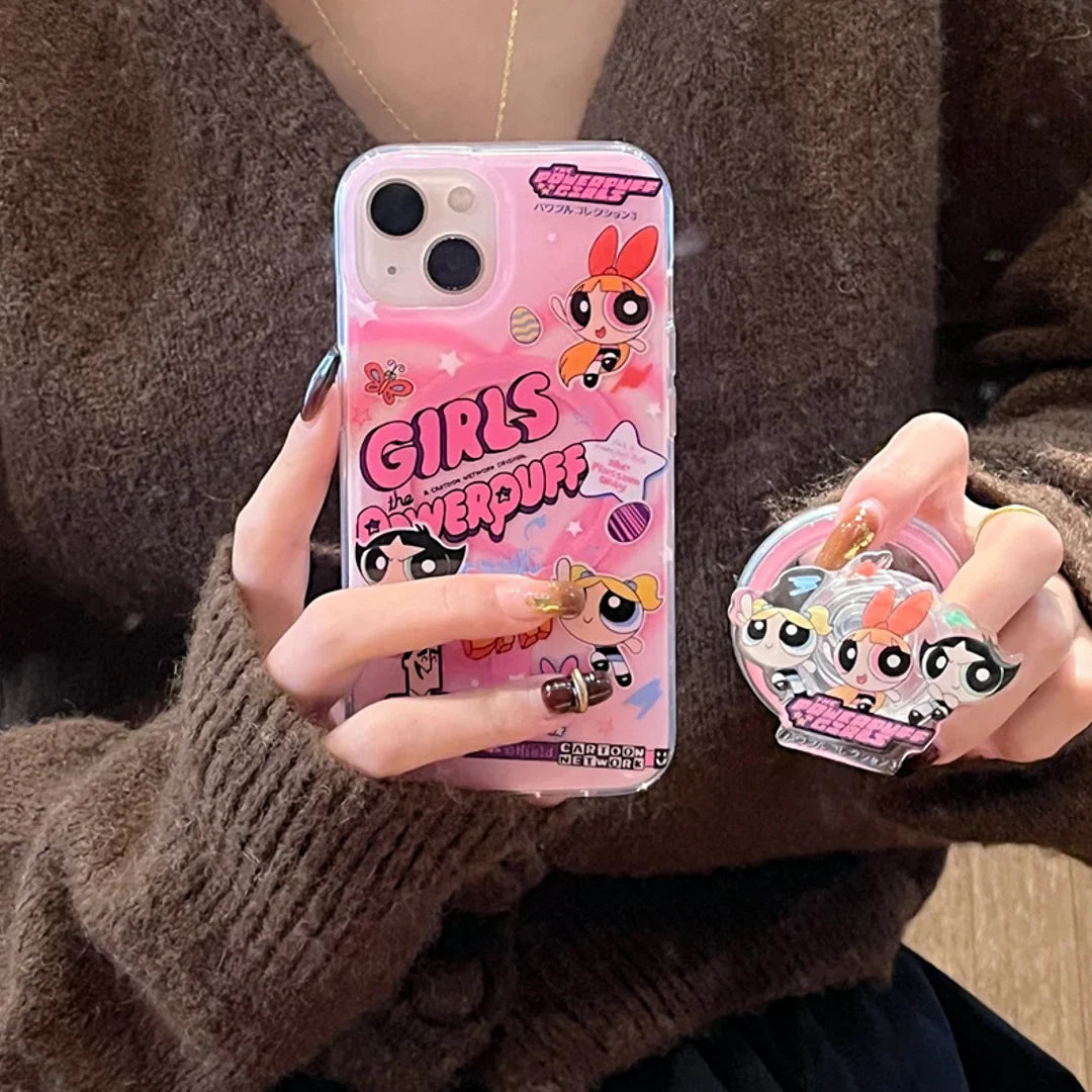 Powerpuff Love Trio Case with Magnetic Phone Gripper