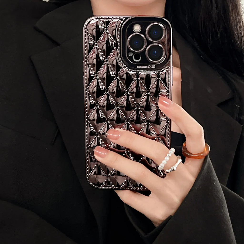 Argyle Embossed Pattern Case