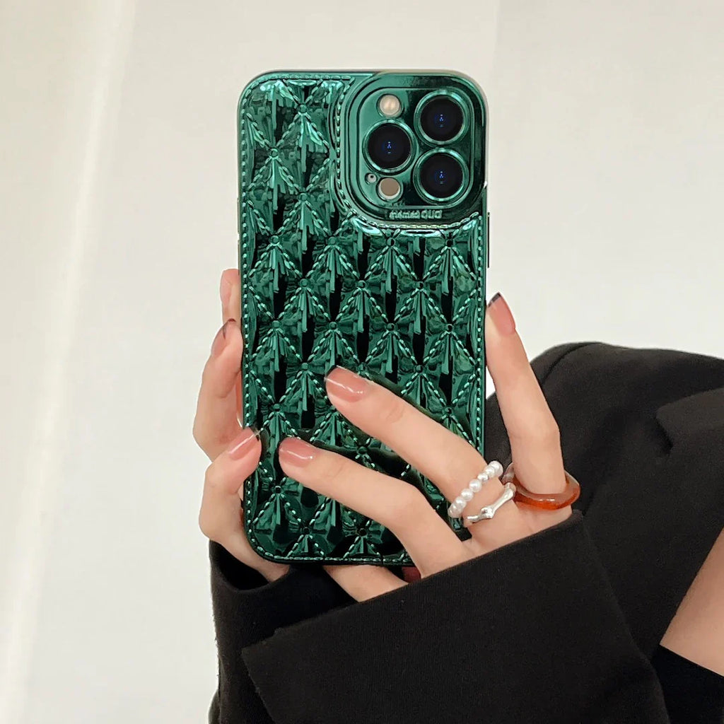 Argyle Embossed Pattern Case