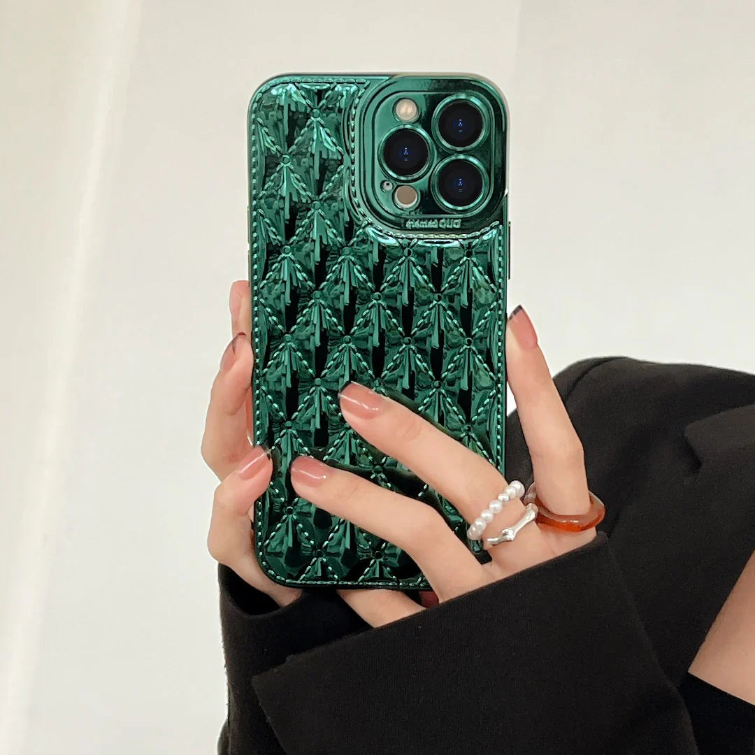 Argyle Embossed Pattern Case