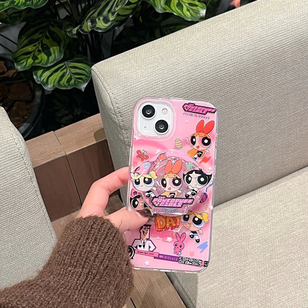 Powerpuff Love Trio Case with Magnetic Phone Gripper