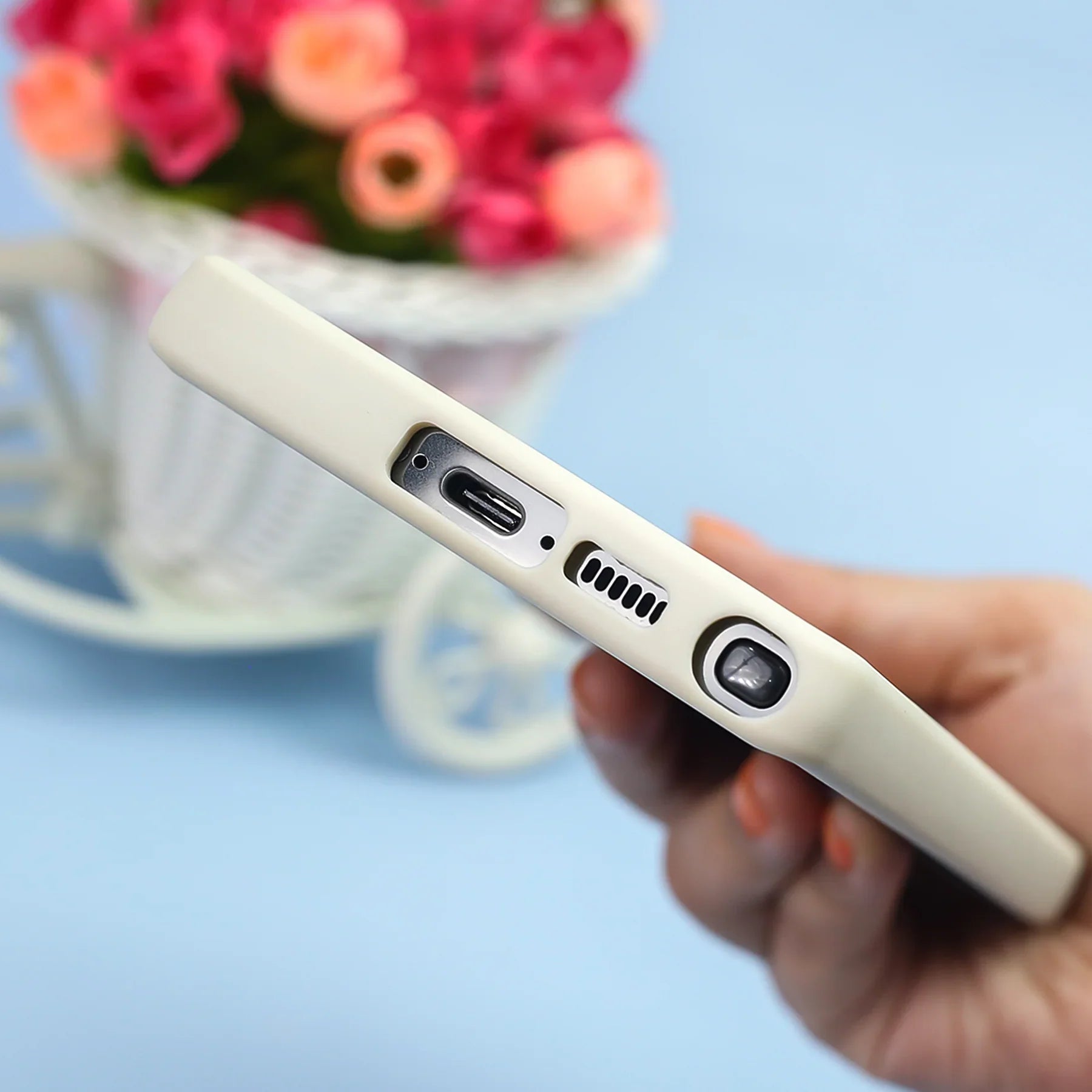 Painting Tulip Flowers Smile Day Case