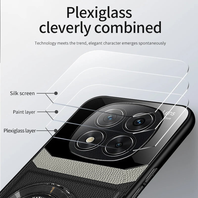 Redmi Note 14 Pro+ 5G Original Luxury Leather Lens Magnifier