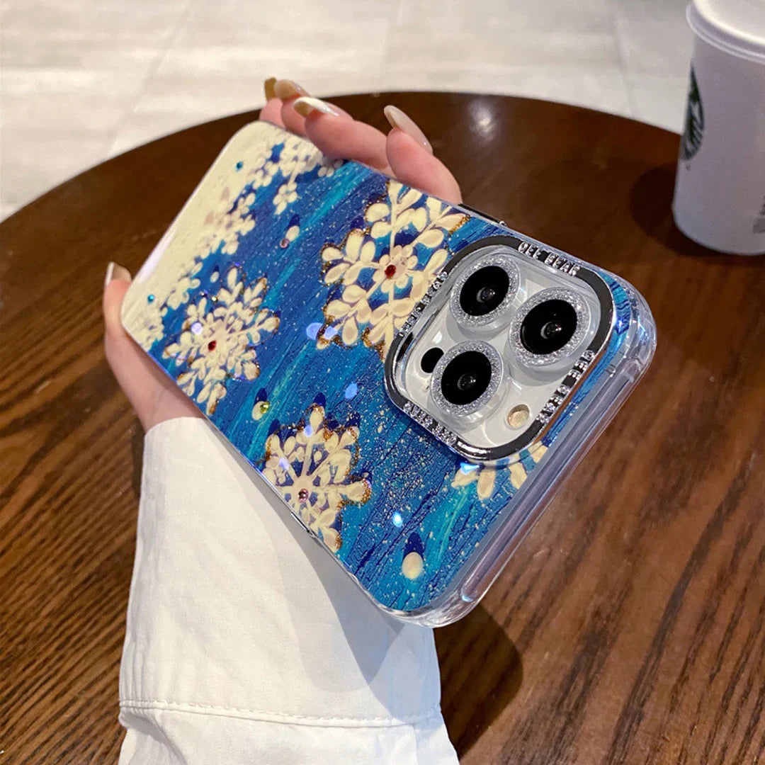 Rhinestone Snowflake Glam Phone Case