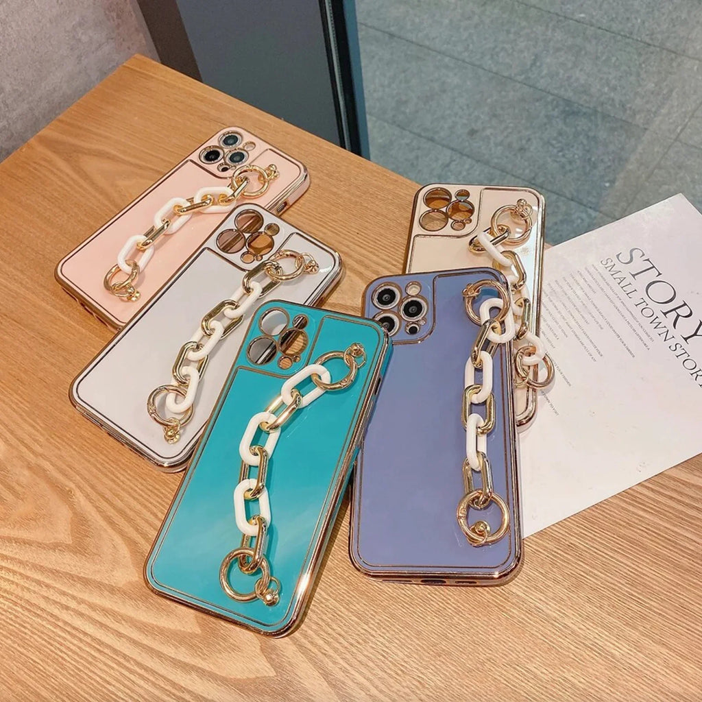 Electroplating 3D Chain Bracelet Case