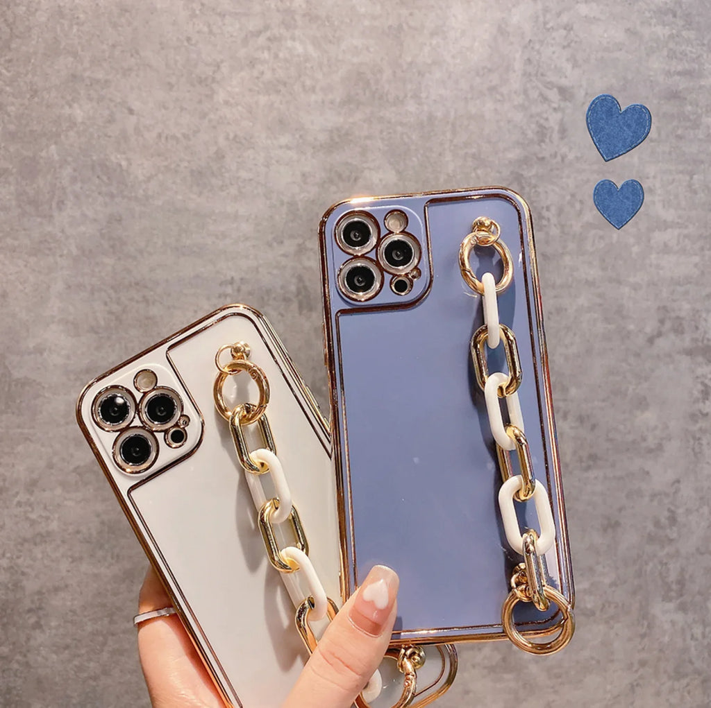 Electroplating Velvet Heart Bracelet Case