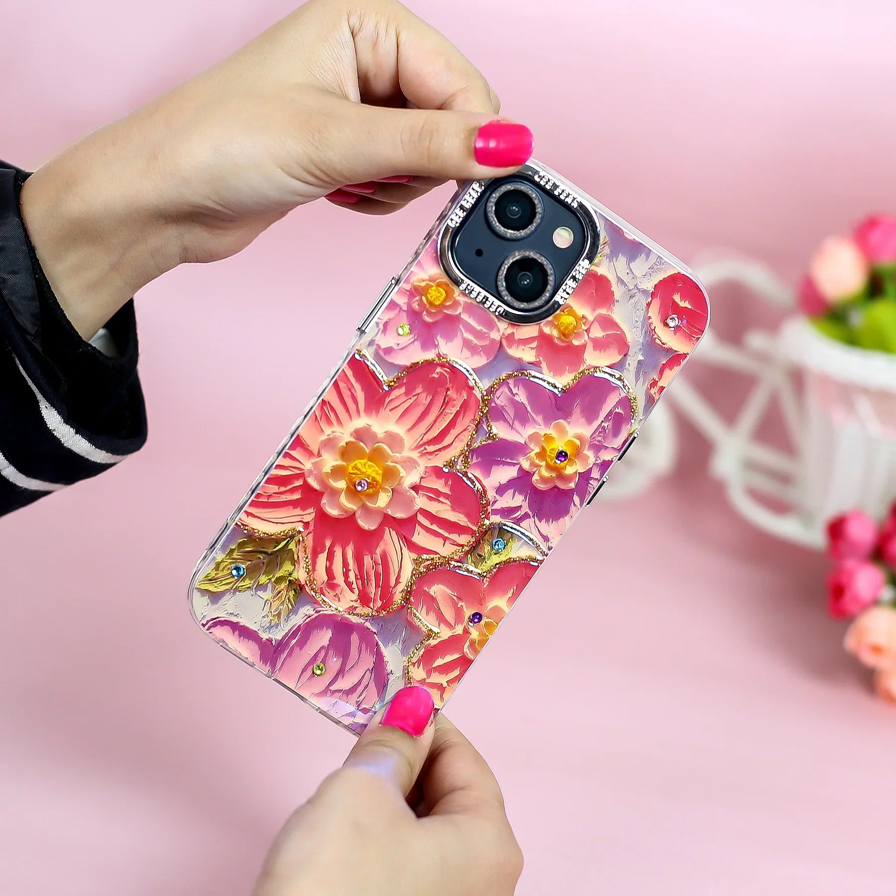 Rhinestone Petalique Phone Case