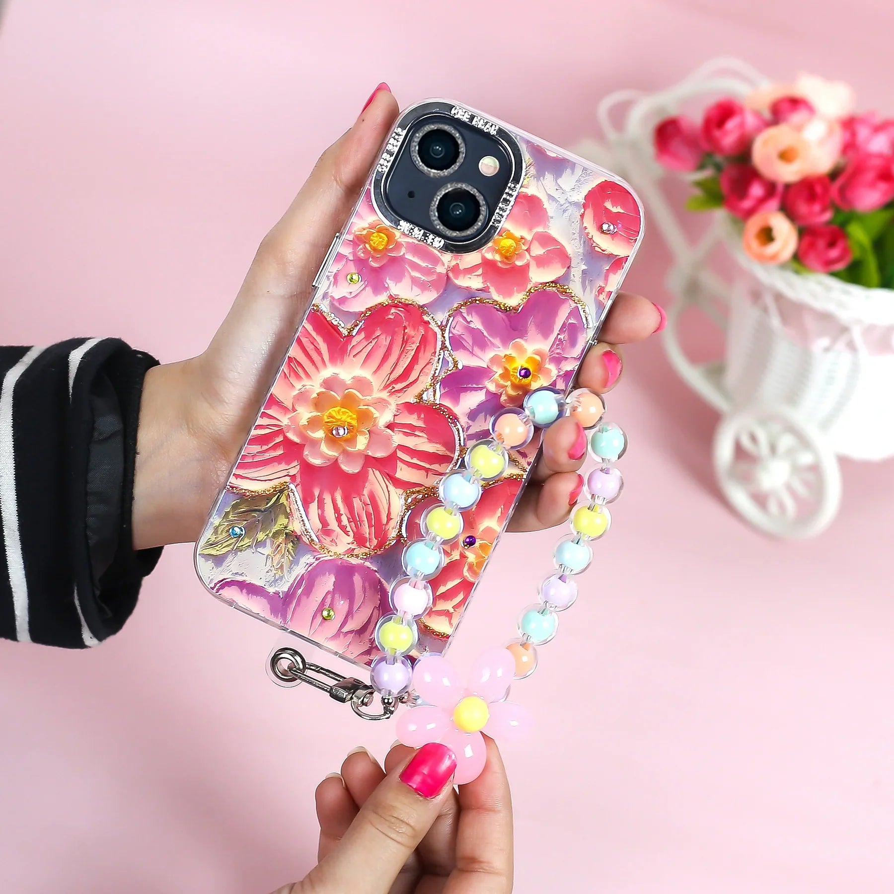 Rhinestone Petalique Phone Case